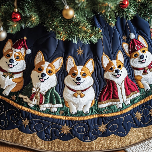 Corgi Charm Quilted Tree Skirt GFTOTP12568