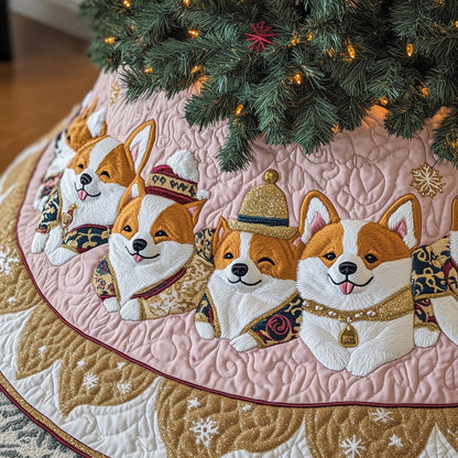 Corgi Charm Quilted Tree Skirt GFTOTP12572