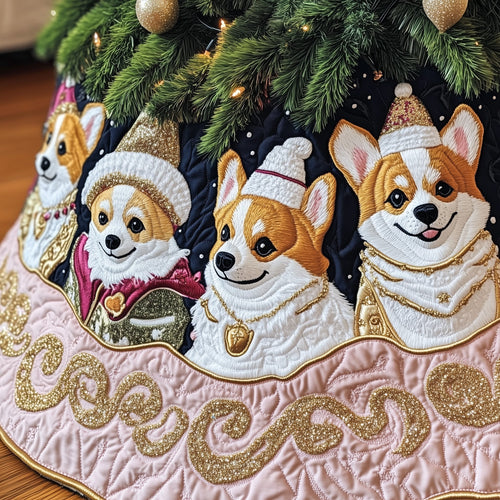 Corgi Charm Quilted Tree Skirt GFTOTP12578