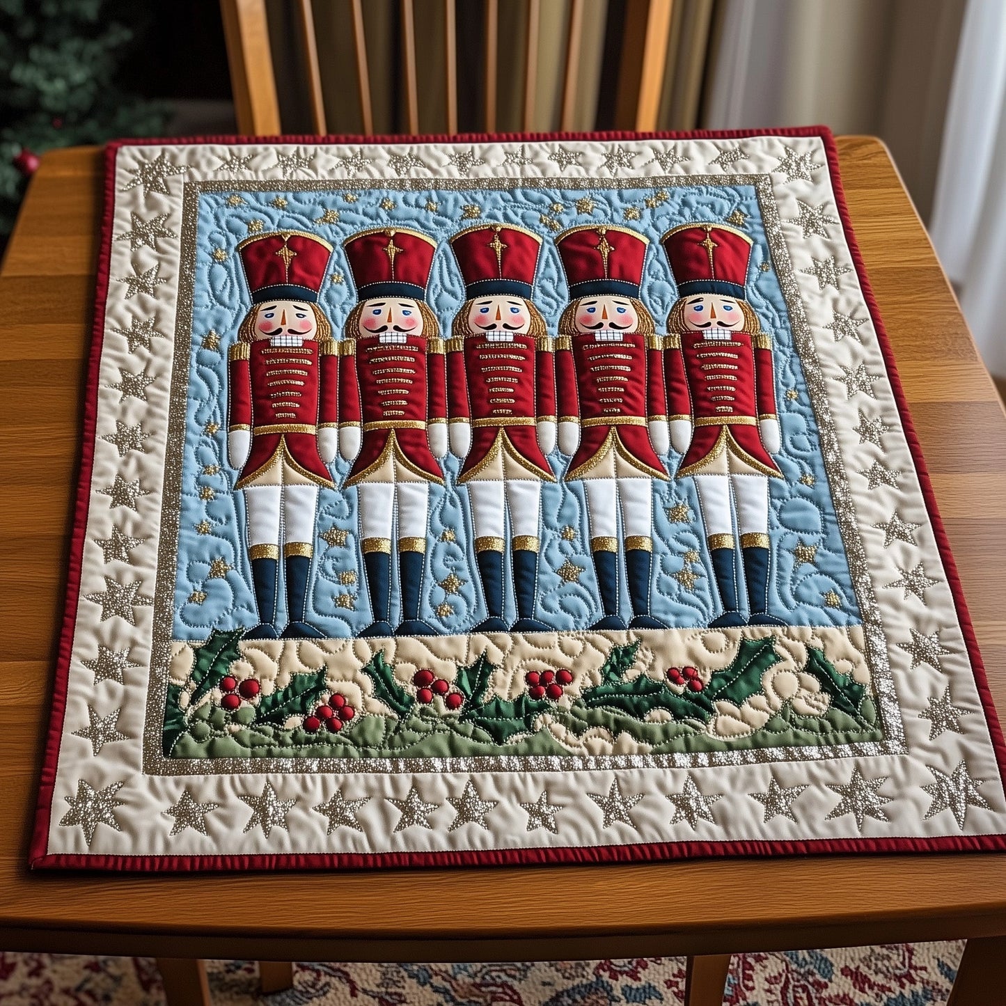 Nutcracker Quilted Table Topper GFTOTP12589