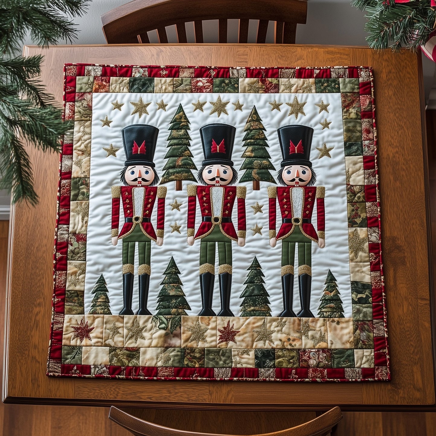 Nutcracker Quilted Table Topper GFTOTP12590