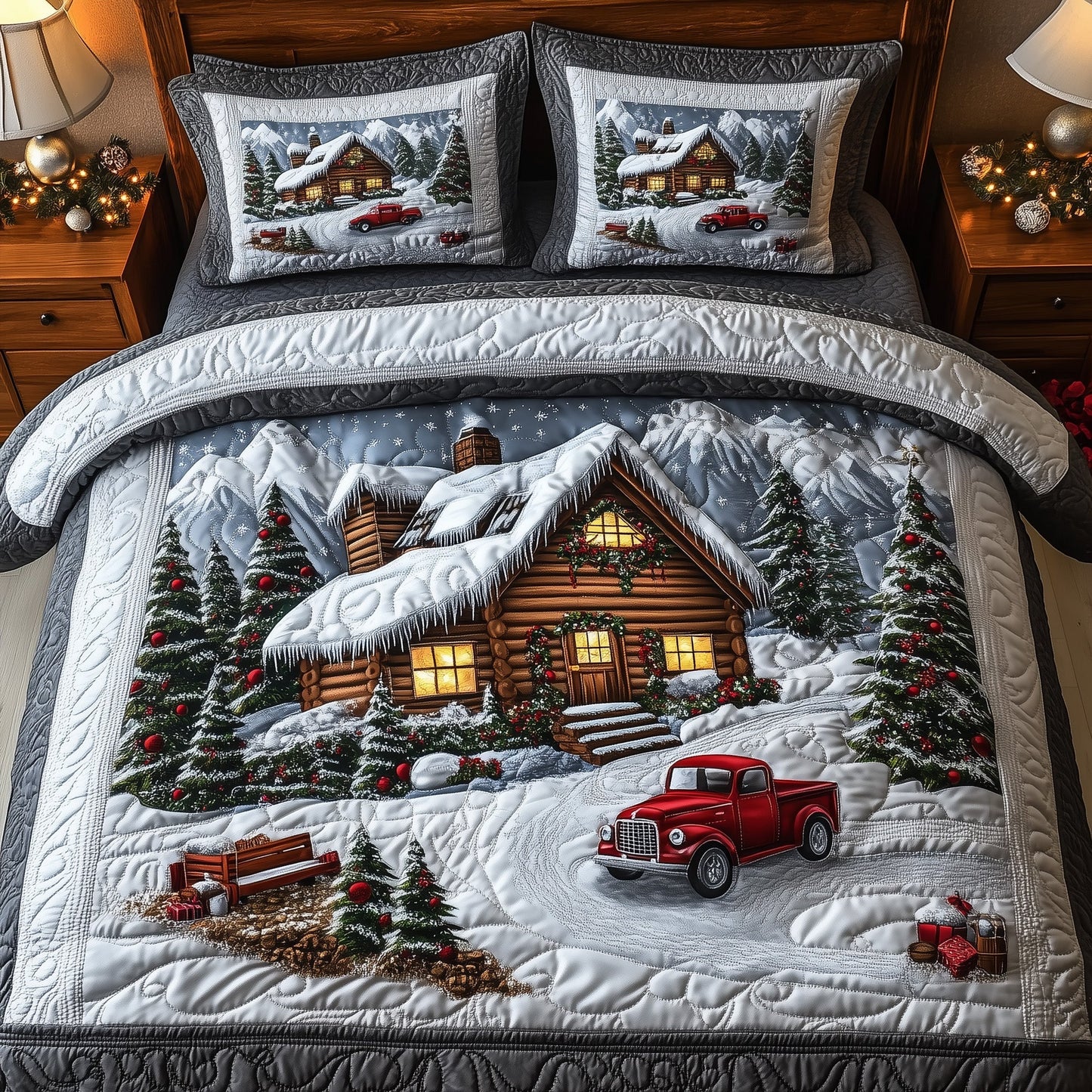 Festive Lodge Duvet Cover Set GFTOTP12609