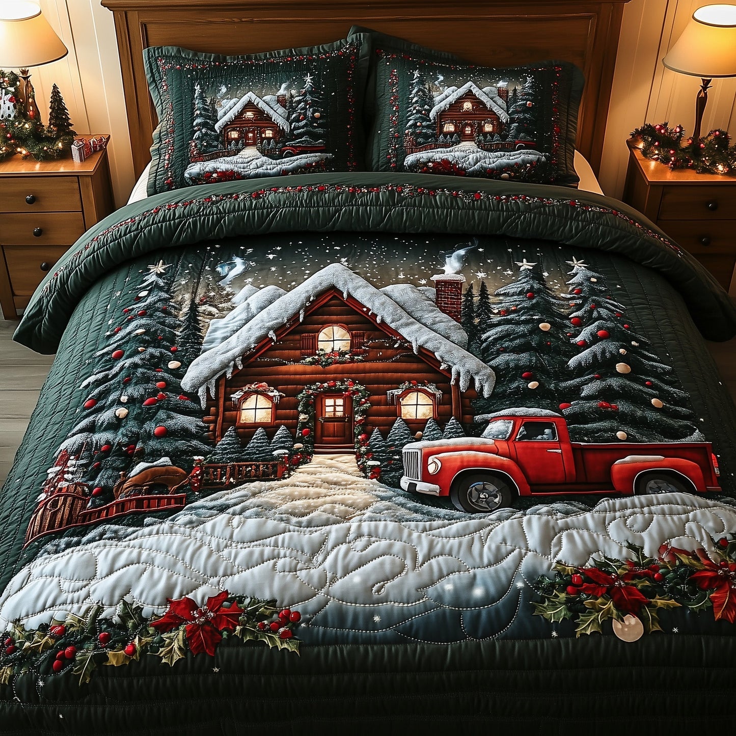 Festive Lodge Duvet Cover Set GFTOTP12610
