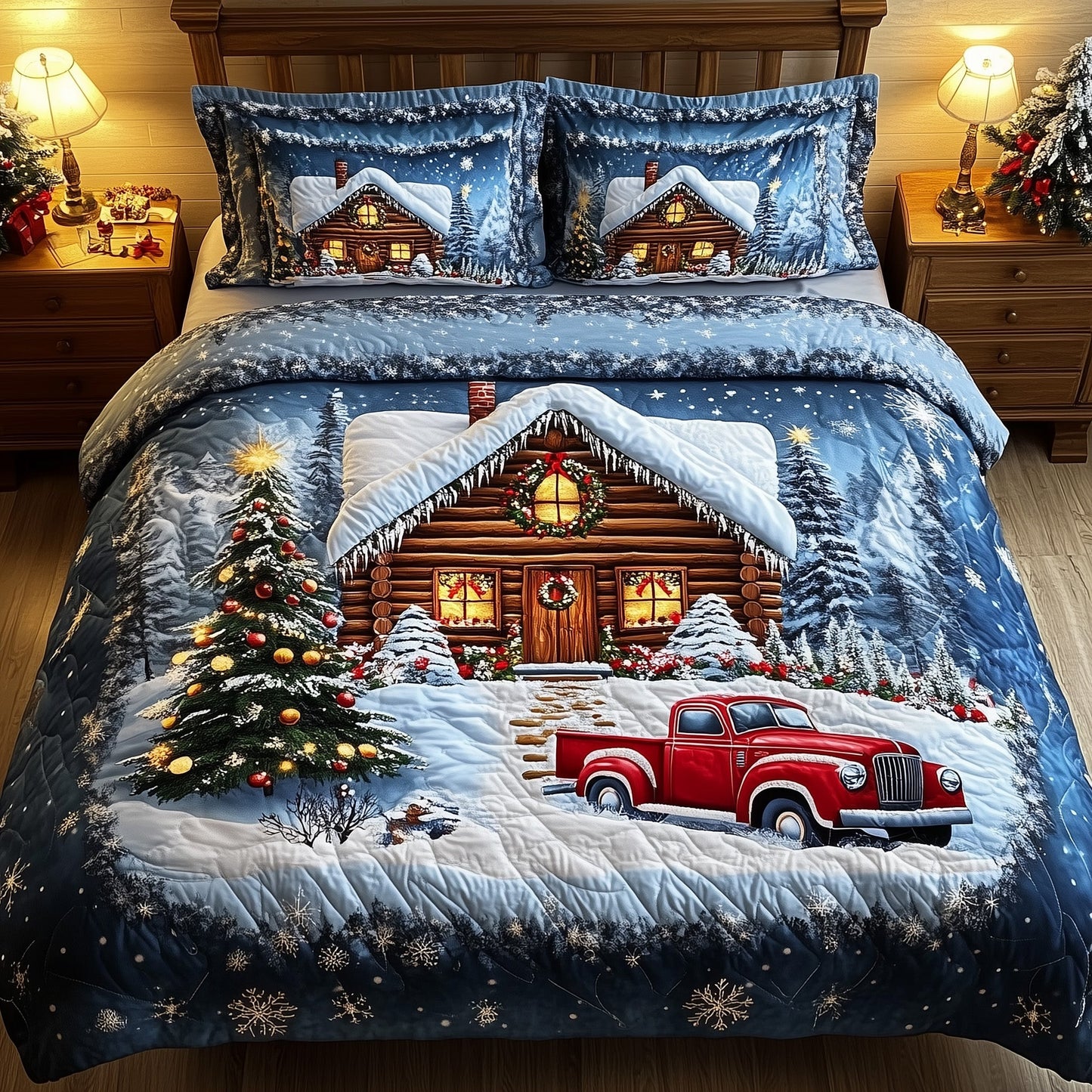 Festive Lodge Duvet Cover Set GFTOTP12611