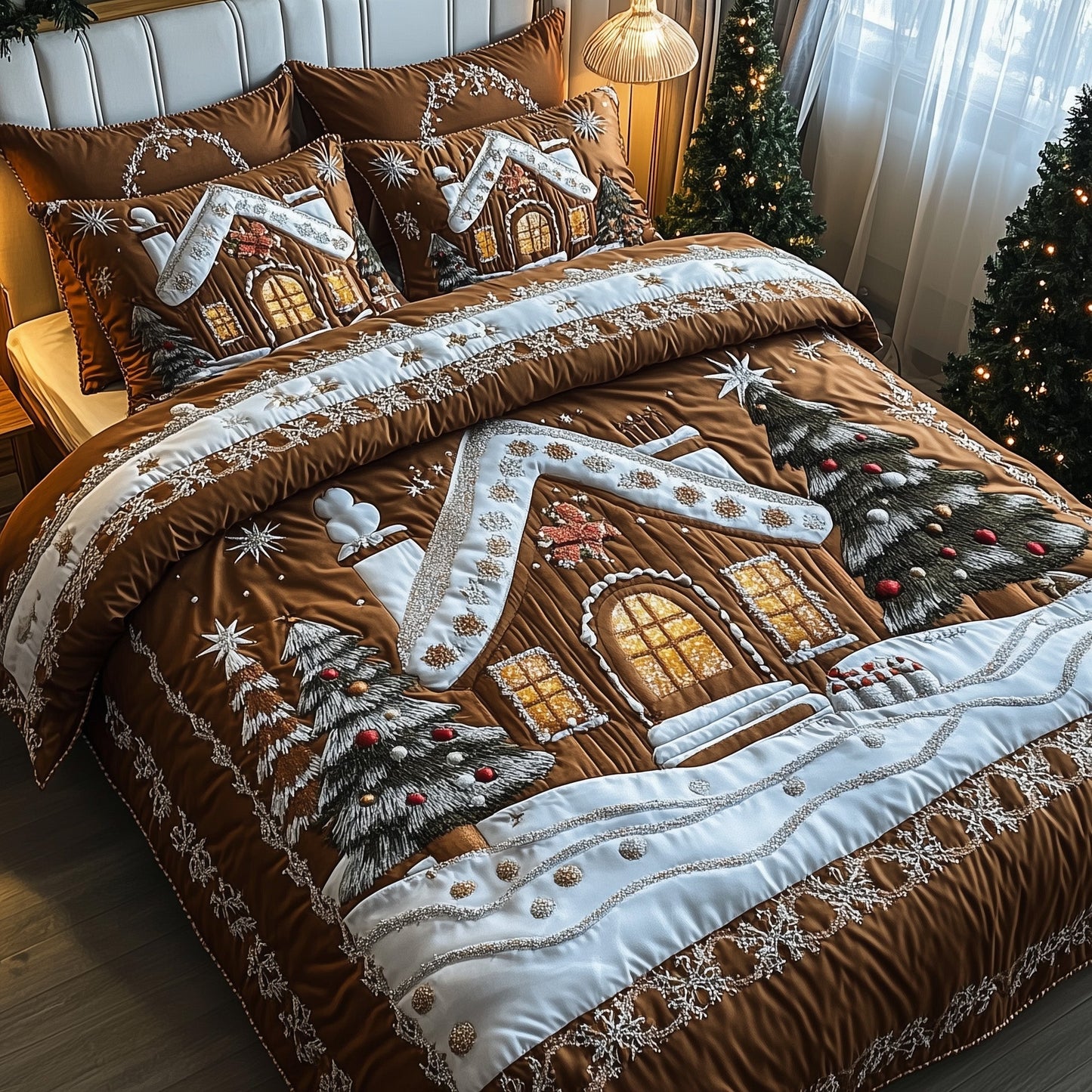 Gingerbread Town Duvet Cover Set GFTOTP12615