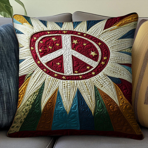 Golden Peace Quilted Pillow Case GFTOTP12649