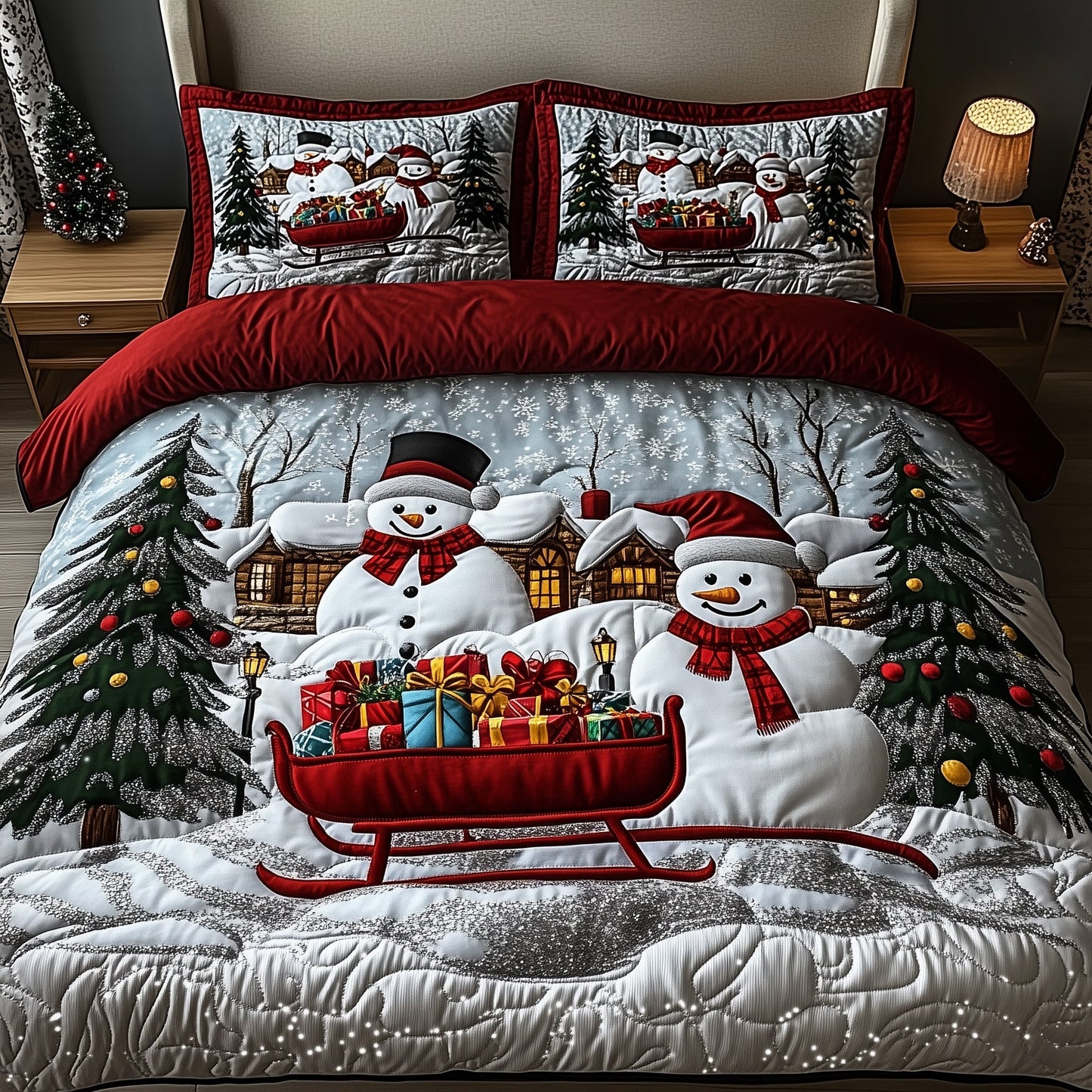 Festive Frosty Duvet Cover Set GFTOTP12657