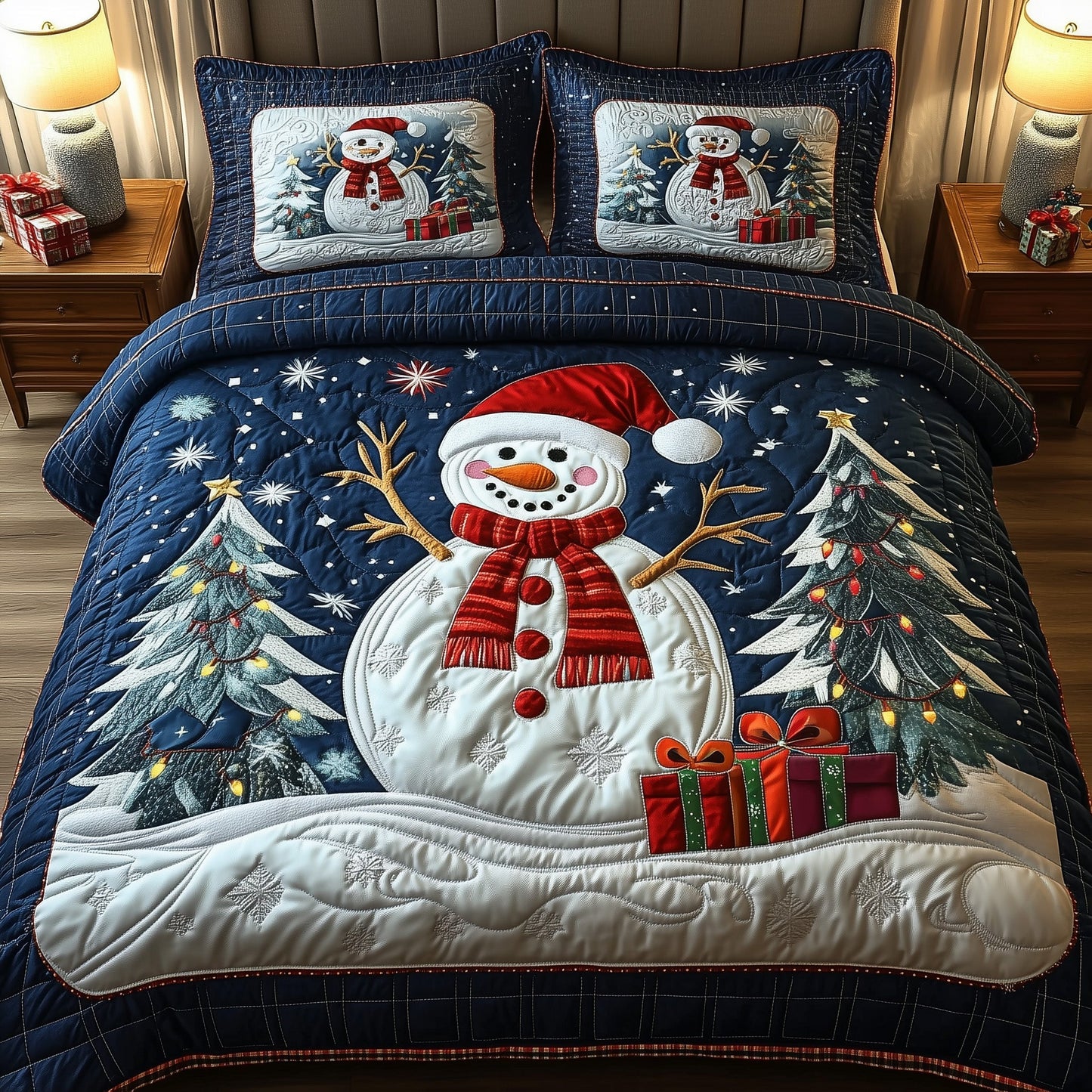 Festive Frosty Duvet Cover Set GFTOTP12659
