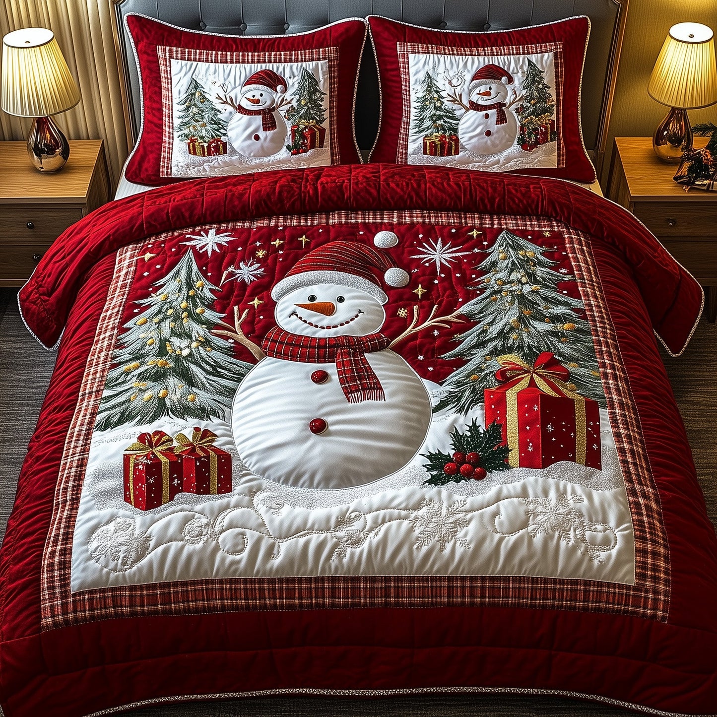 Festive Frosty Duvet Cover Set GFTOTP12660