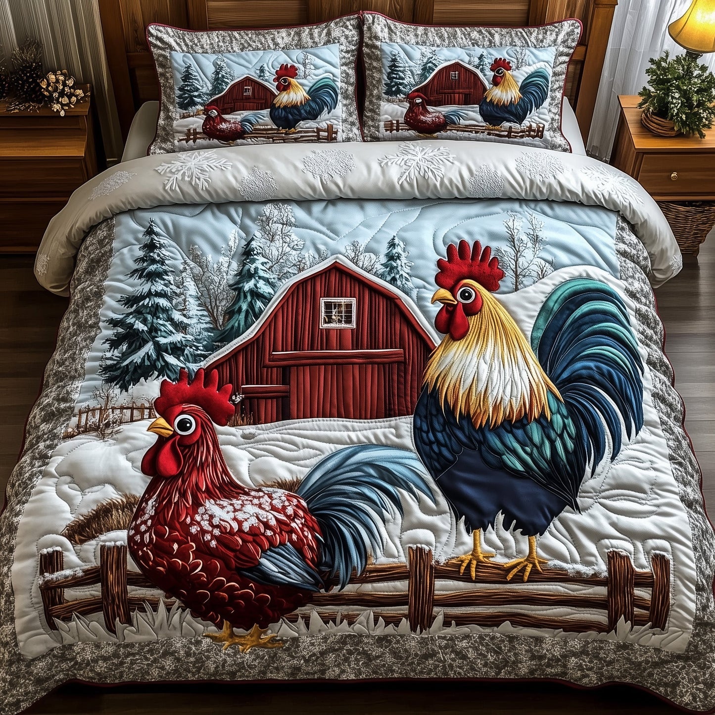 Winter Farmhouse Duvet Cover Set GFTOTP12679
