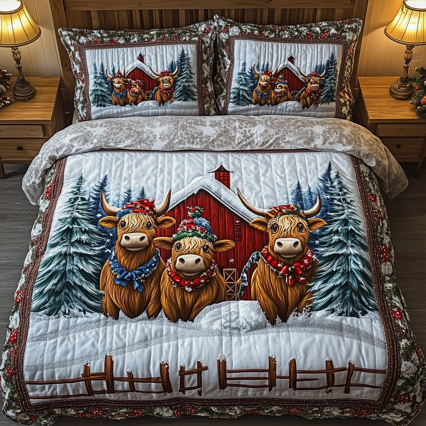 Winter Farmhouse Duvet Cover Set GFTOTP12681