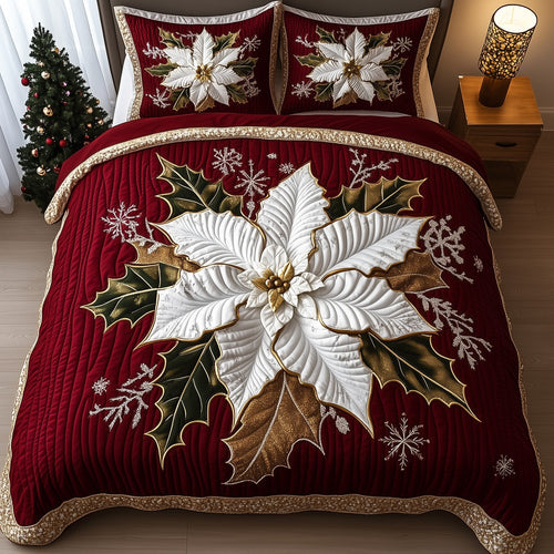 Holiday Poinsettia Duvet Cover Set GFTOTP12686