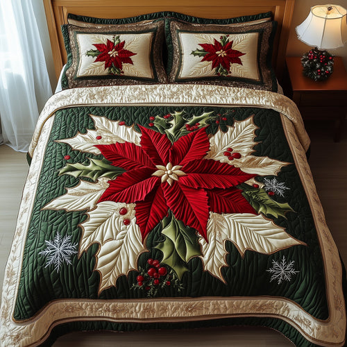 Holiday Poinsettia Duvet Cover Set GFTOTP12689