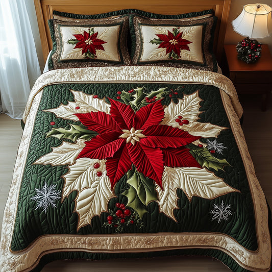 Holiday Poinsettia Duvet Cover Set GFTOTP12689