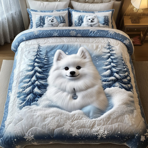 Winter Pomeranian Duvet Cover Set GFTOTP12694
