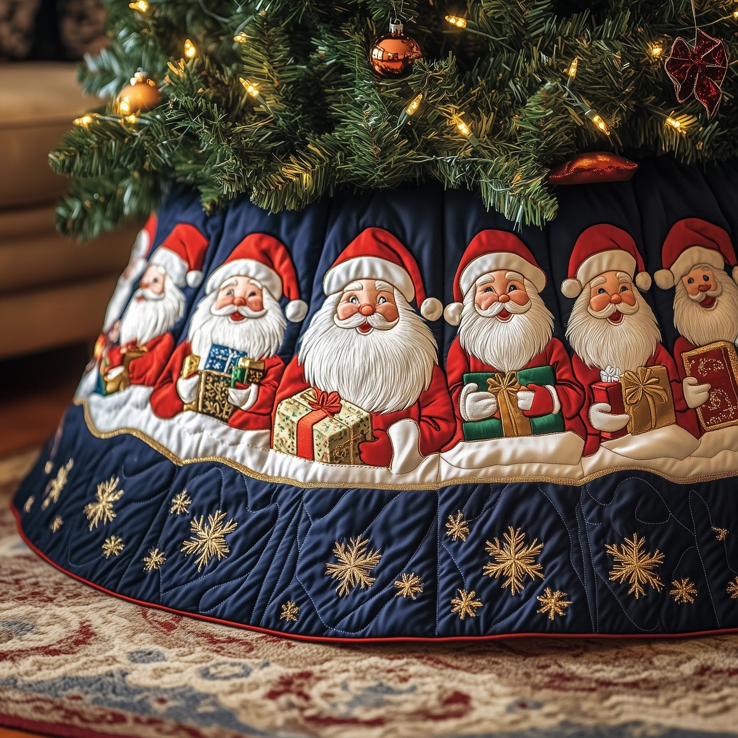 Ho Ho Ho Quilted Tree Skirt GFTOTP12741