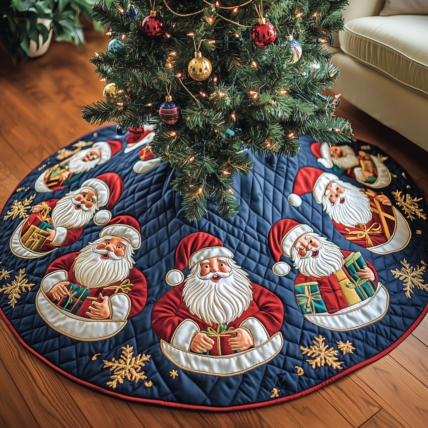 Ho Ho Ho Quilted Tree Skirt GFTOTP12742