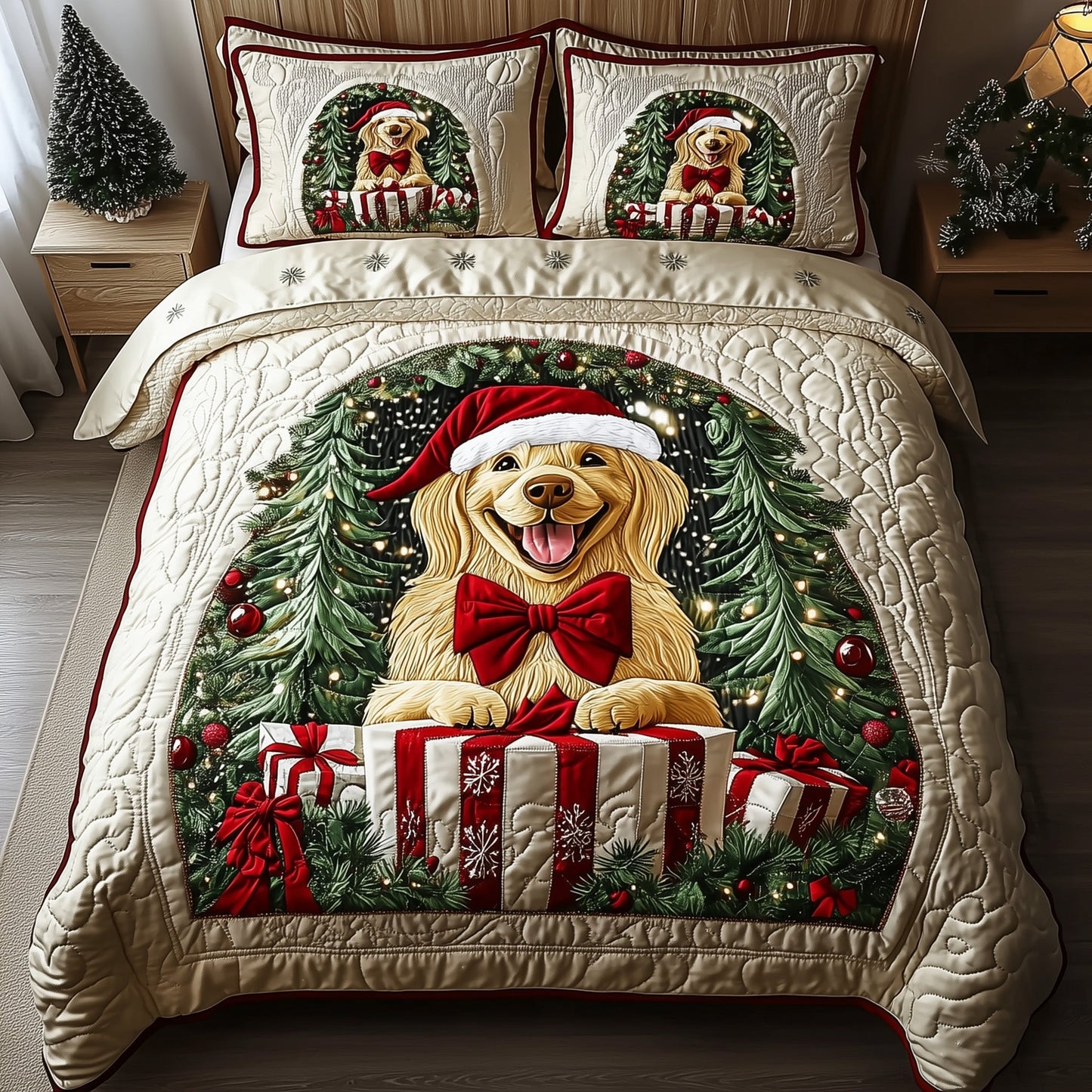 Golden Holiday Duvet Cover Set GFTOTP12757