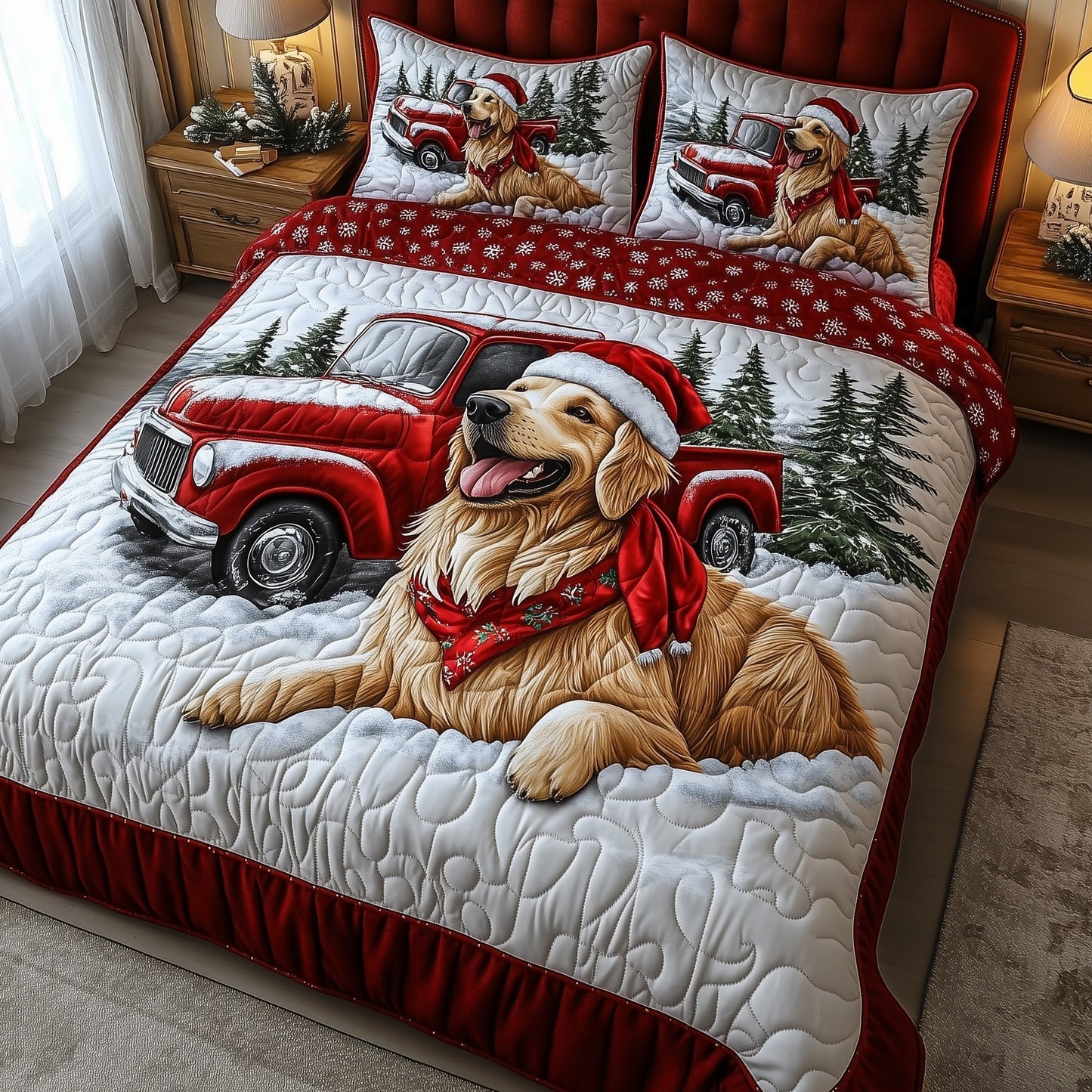 Golden Holiday Duvet Cover Set GFTOTP12760