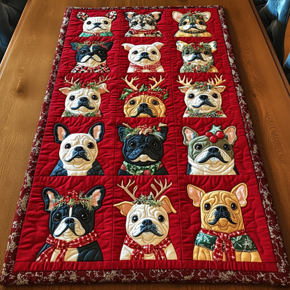 Bulldog Charm Quilted Table Runner GFTOTP12762