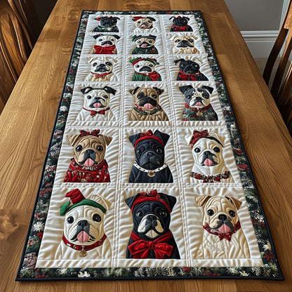 Bulldog Charm Quilted Table Runner GFTOTP12763