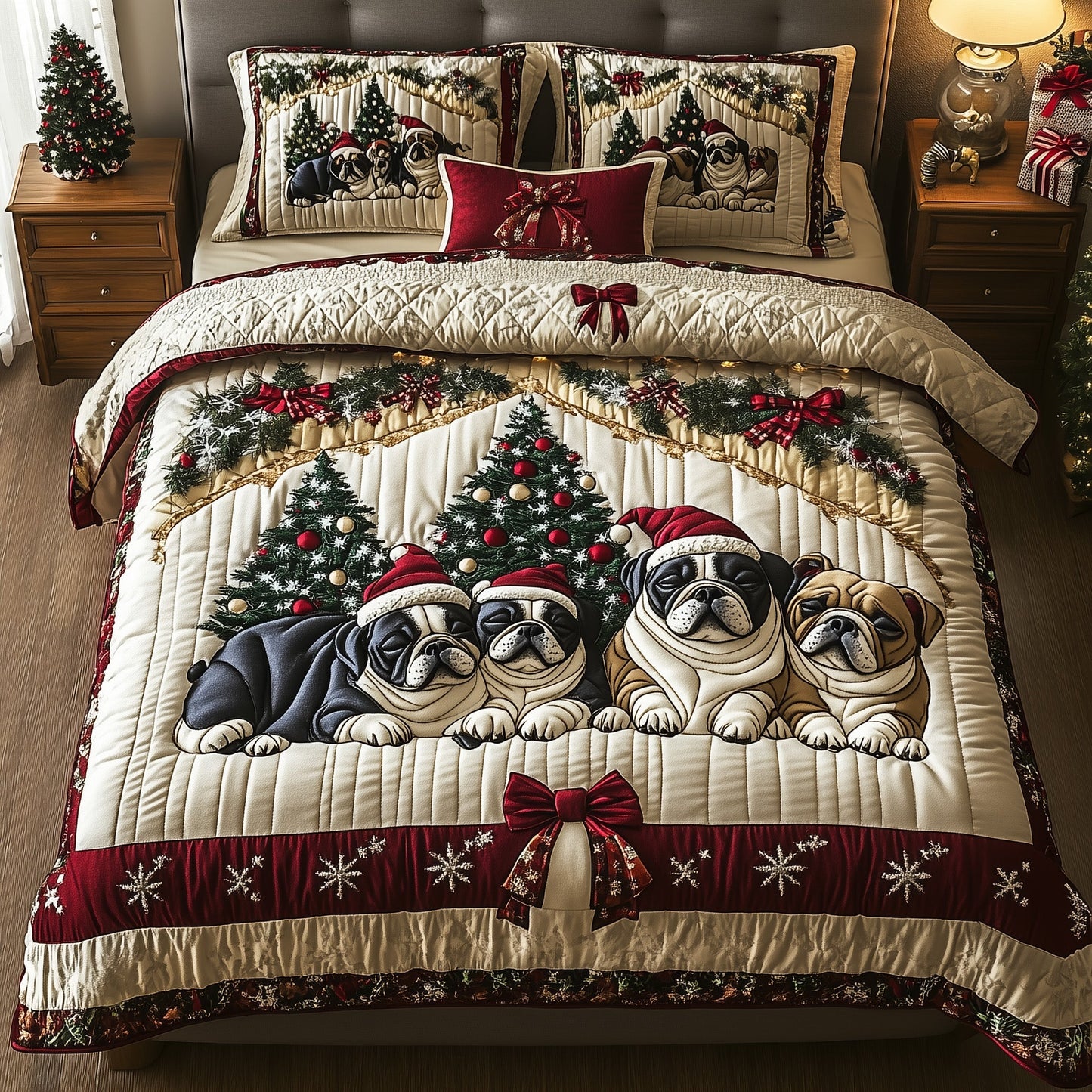 Bulldog Charm Duvet Cover Set GFTOTP12778