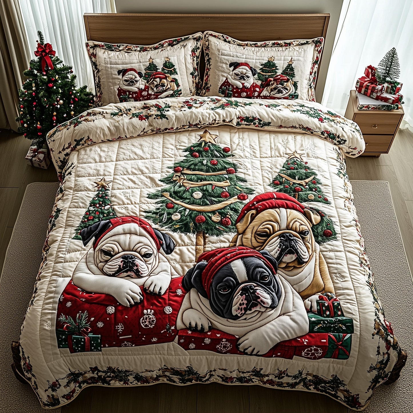 Bulldog Charm Duvet Cover Set GFTOTP12779