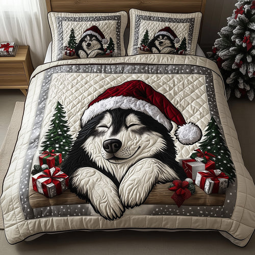 Winter Husky Charm Duvet Cover Set GFTOTP12784