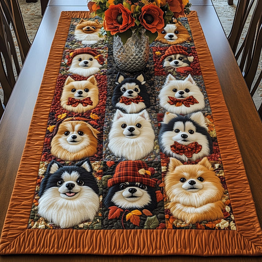 Pomeranian Charm Quilted Table Runner GFTOTP12805