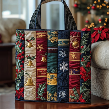 Holiday Bookworm Quilted Tote Bag GFTOTP12861