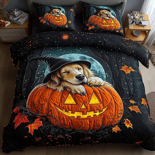 Halloween Golden Retriever Duvet Cover Set GFTOTP12881