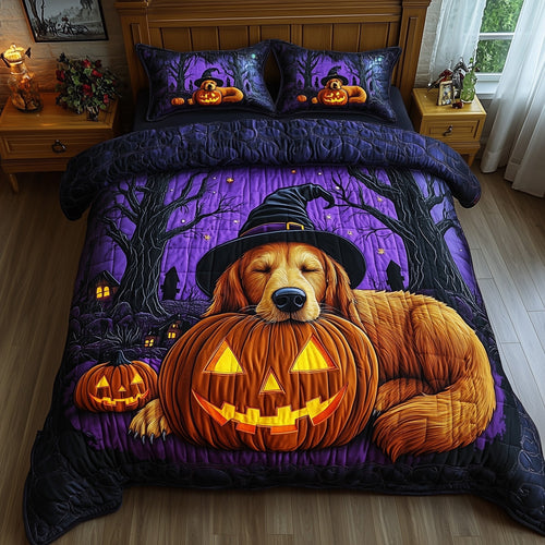 Halloween Golden Retriever Duvet Cover Set GFTOTP12882