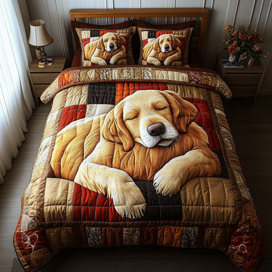Sleepy Golden Retriever Duvet Cover Set GFTOTP12883