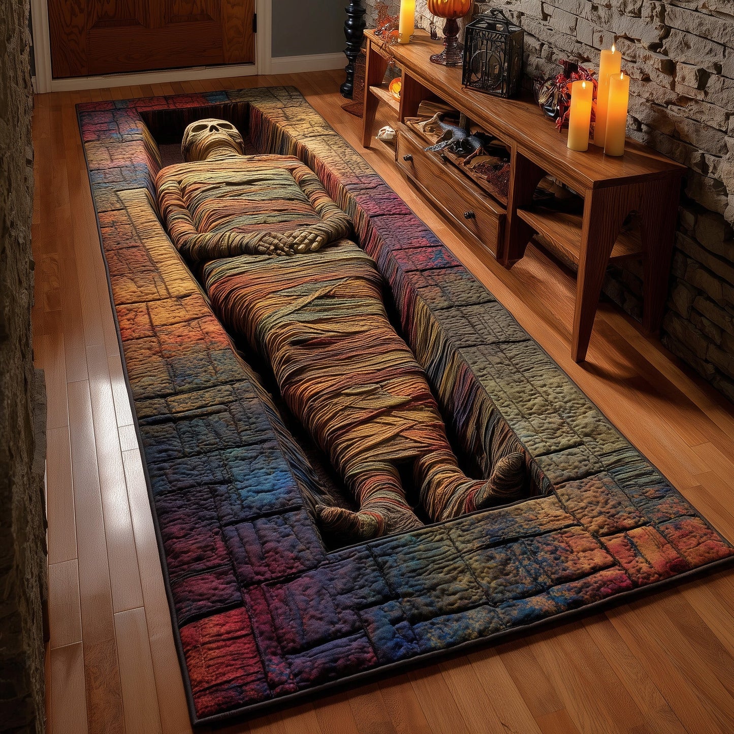 Haunted Tomb Runner Rug GFTOTP12926