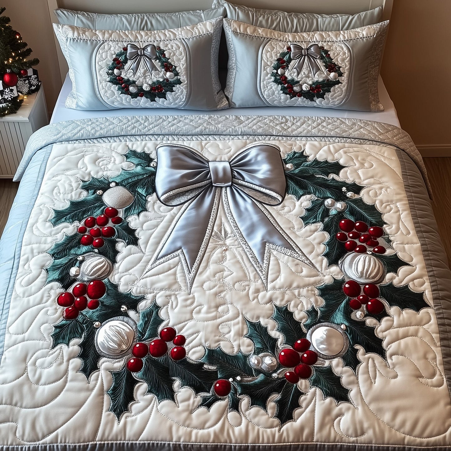 Yuletide Wreath Duvet Cover Set GFTOTP12943