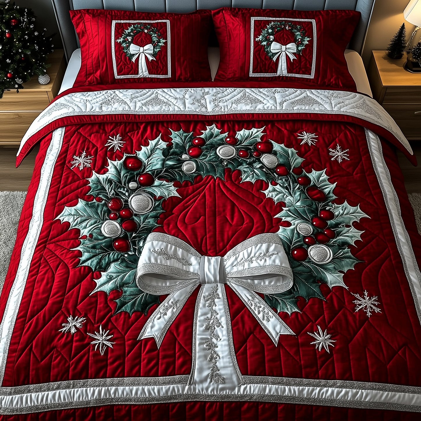 Yuletide Wreath Duvet Cover Set GFTOTP12944
