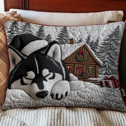 Winter Husky Charm Bedding Pillow Case GFTOTP12957