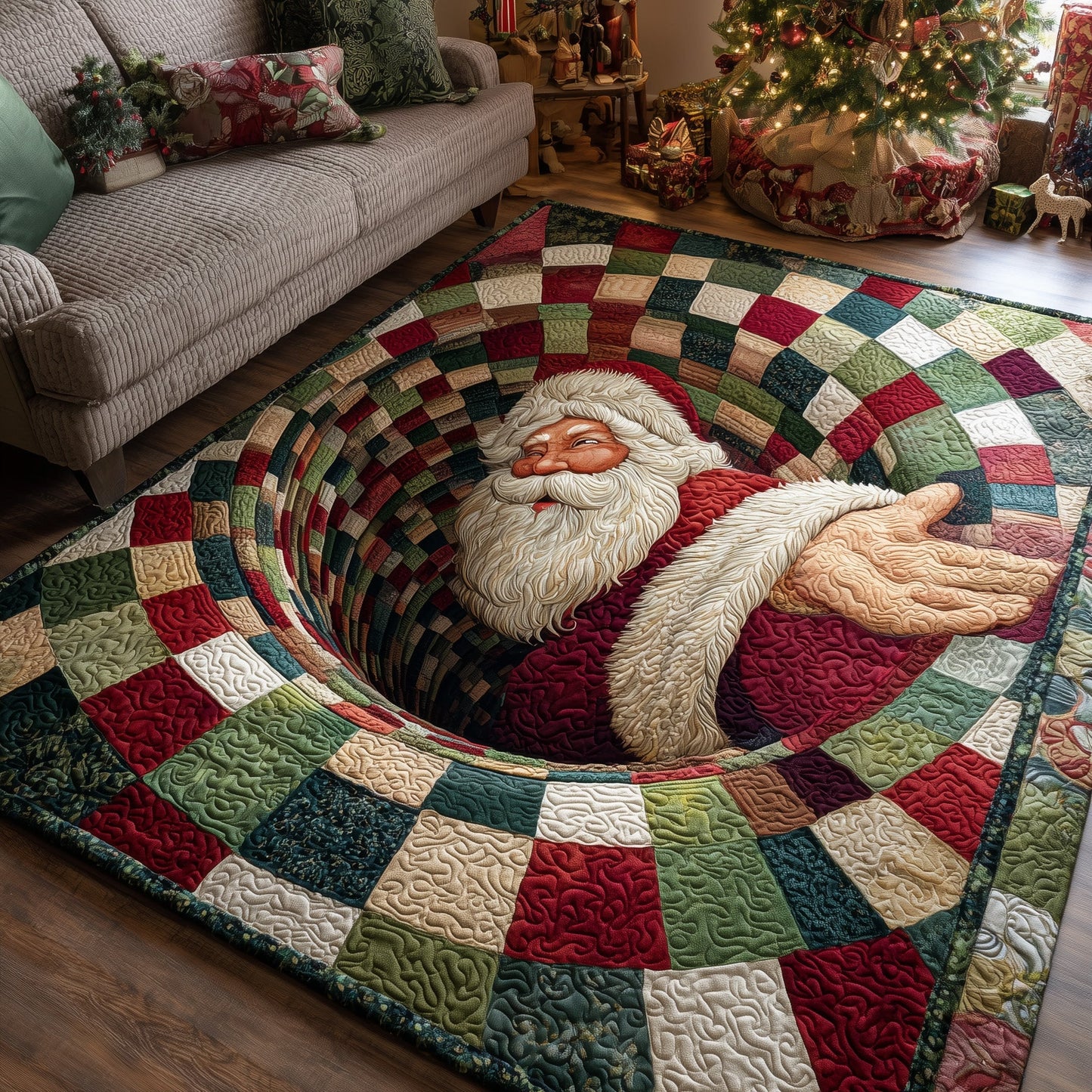 Santa Workshop Area Rug GFTOTP12983
