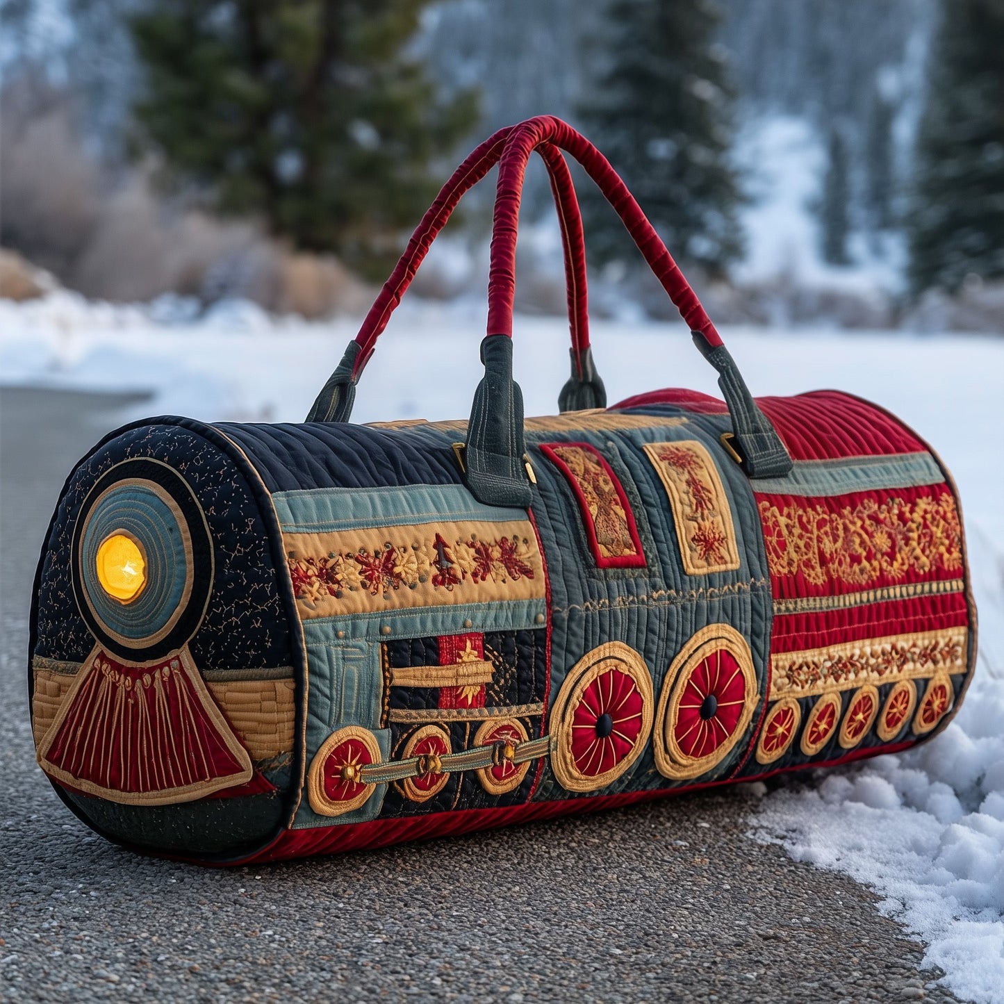 Holiday Express Quilted Duffle Bag GFTOTP13006