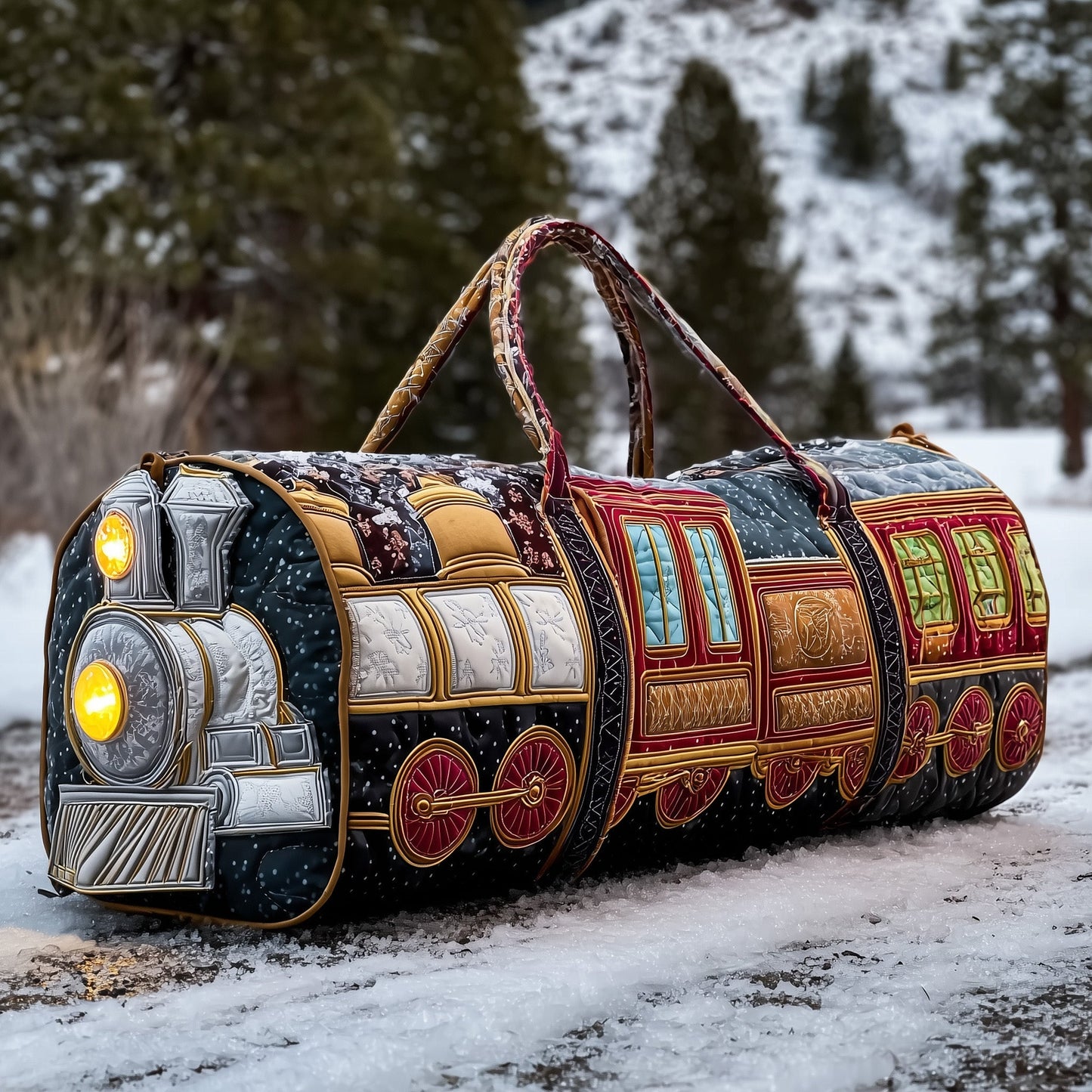 Holiday Express Quilted Duffle Bag GFTOTP13010