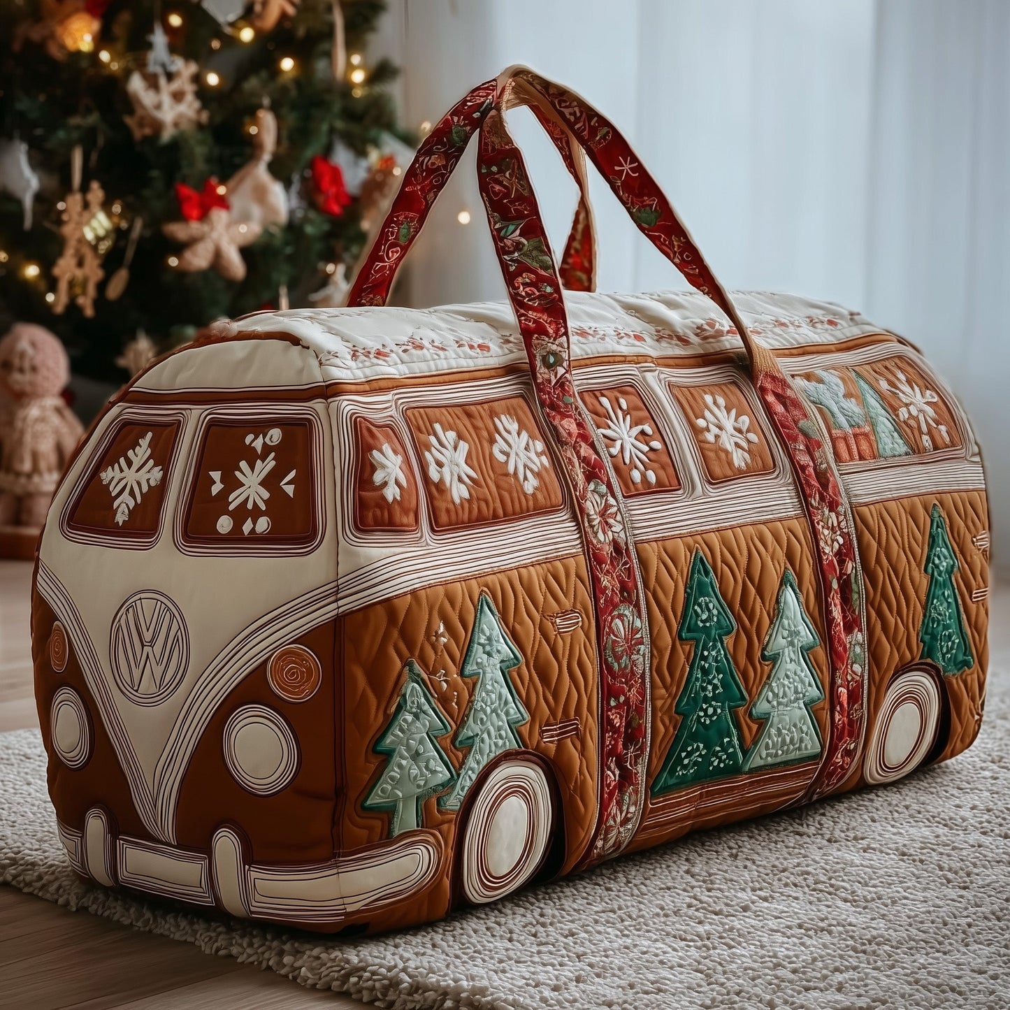 Christmas Ride Quilted Duffle Bag GFTOTP13012