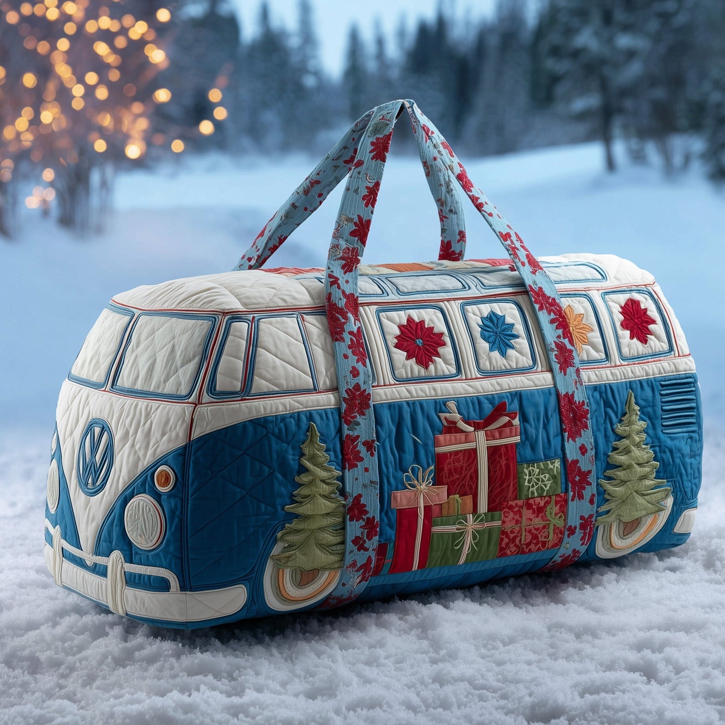 Christmas Ride Quilted Duffle Bag GFTOTP13015