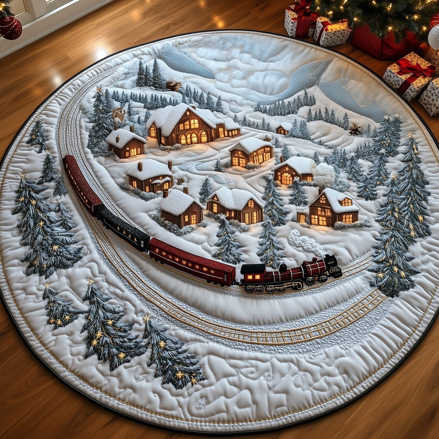 Winter Wonderland Quilted Round Mat GFTOTP13091