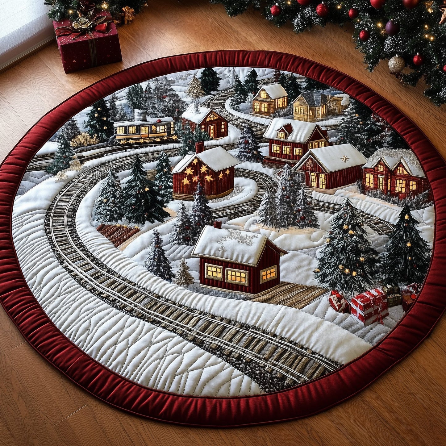 Winter Wonderland Quilted Round Mat GFTOTP13093