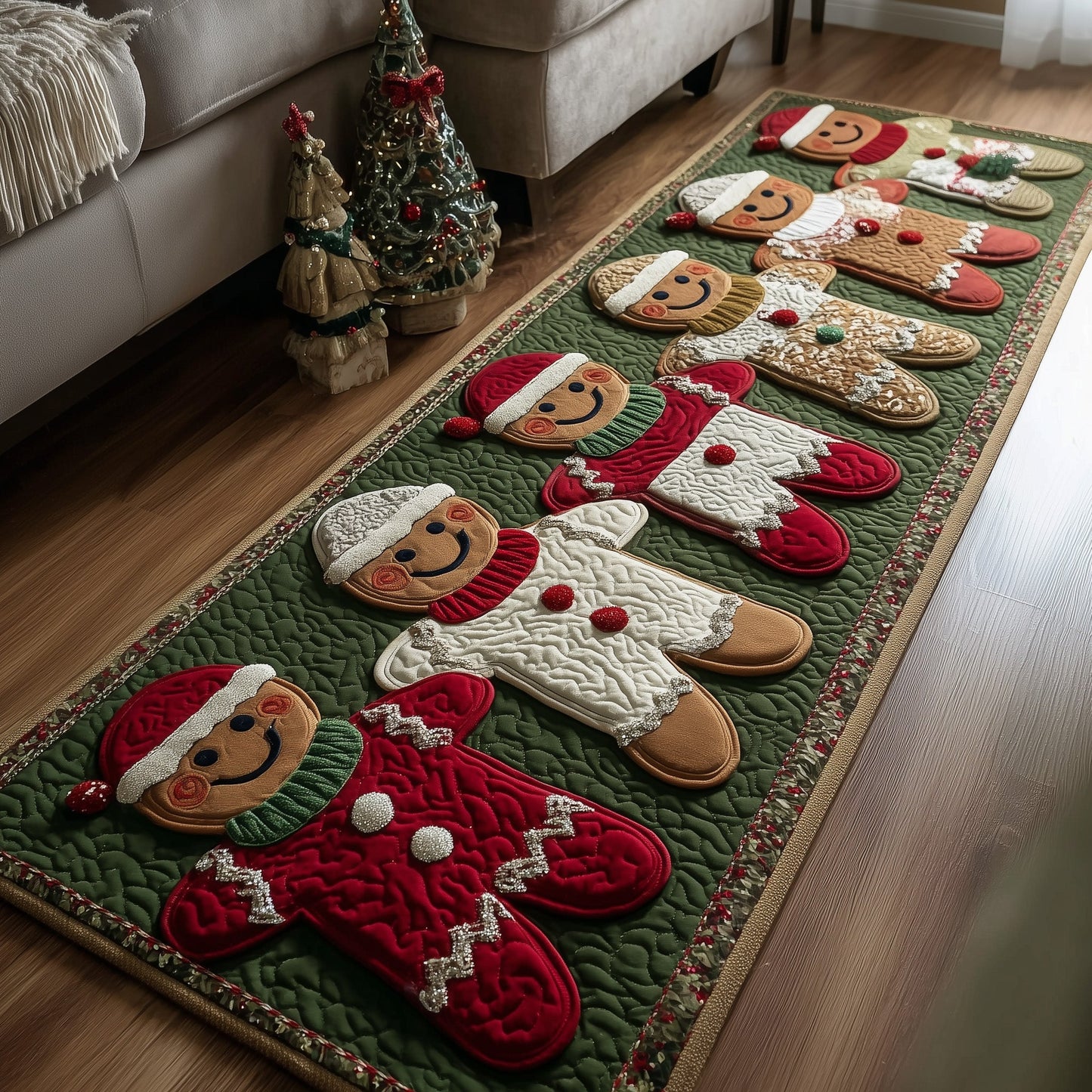 Gingerbread Lane Runner Rug GFTOTP13151