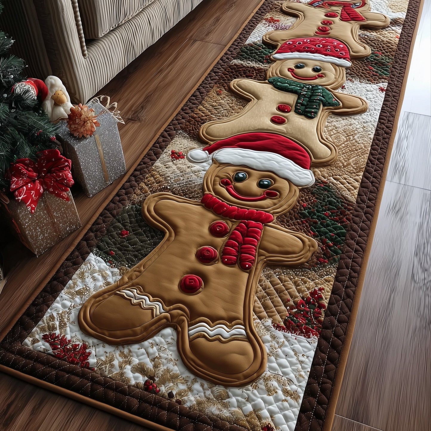 Gingerbread Lane Runner Rug GFTOTP13152