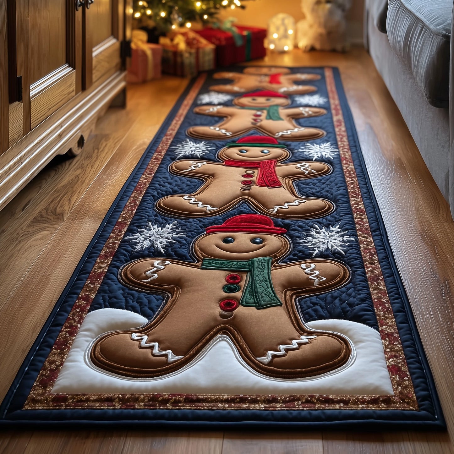 Gingerbread Lane Runner Rug GFTOTP13154