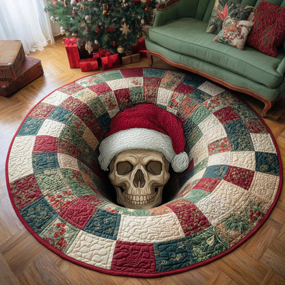 Merry Macabre Quilted Round Mat GFTOTP13156