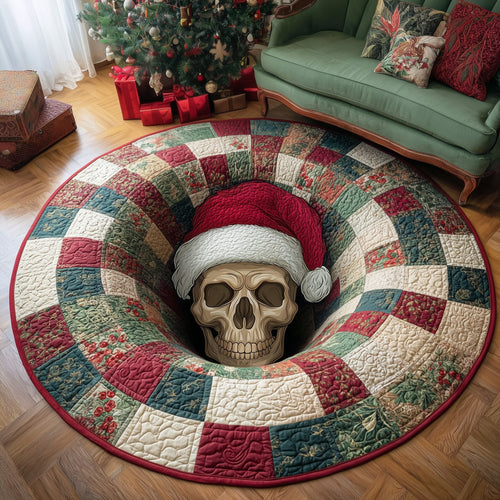 Merry Macabre Quilted Round Mat GFTOTP13156