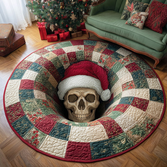 Merry Macabre Quilted Round Mat GFTOTP13156